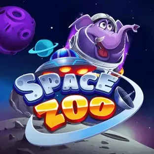 Portada de Space Zoo: animales con casco de astronauta sobre fondo violeta