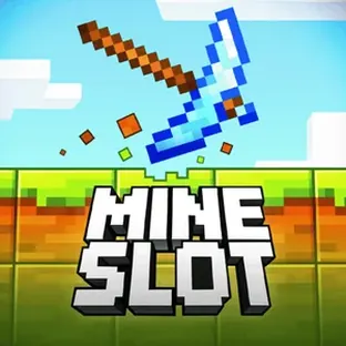 Portada de Mine Slot: grilla de casillas con picos de minero y explosivos