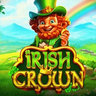 Portada de Irish Crown: trébol dorado sobre fondo verde con monedas alrededor